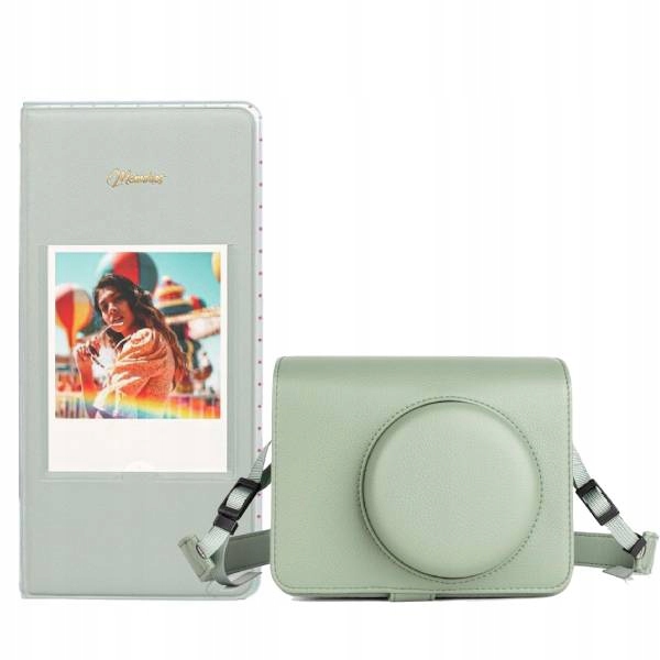 Sada příslušenství pro FujiFilm Instax Wide 400, album, Pouzdro, zelená barva