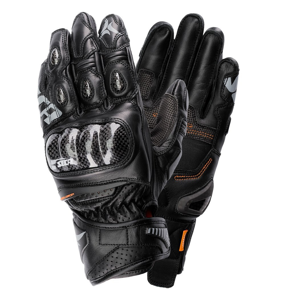 Seca Motocyklové Rukavice Trackday Short Black M