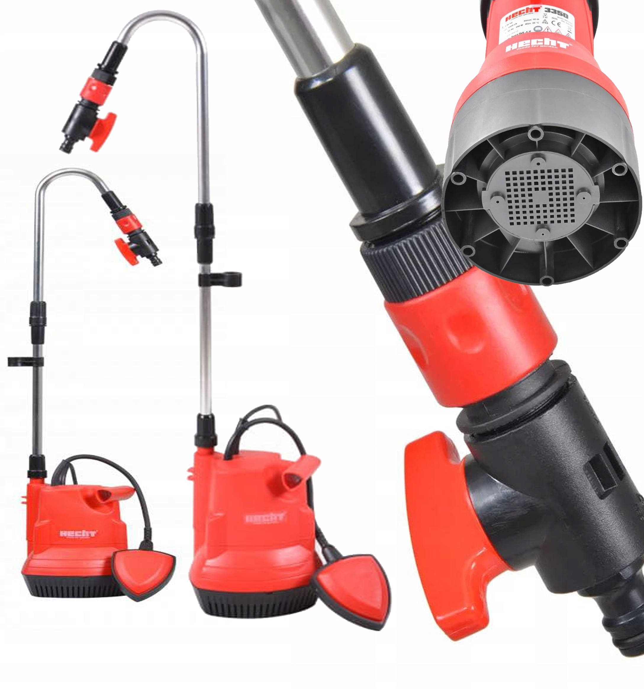 Pompa Ogrodowa Do Wody HECHT3350 Moc 350W Wydajność 5000L/H Podnoszenie 10M