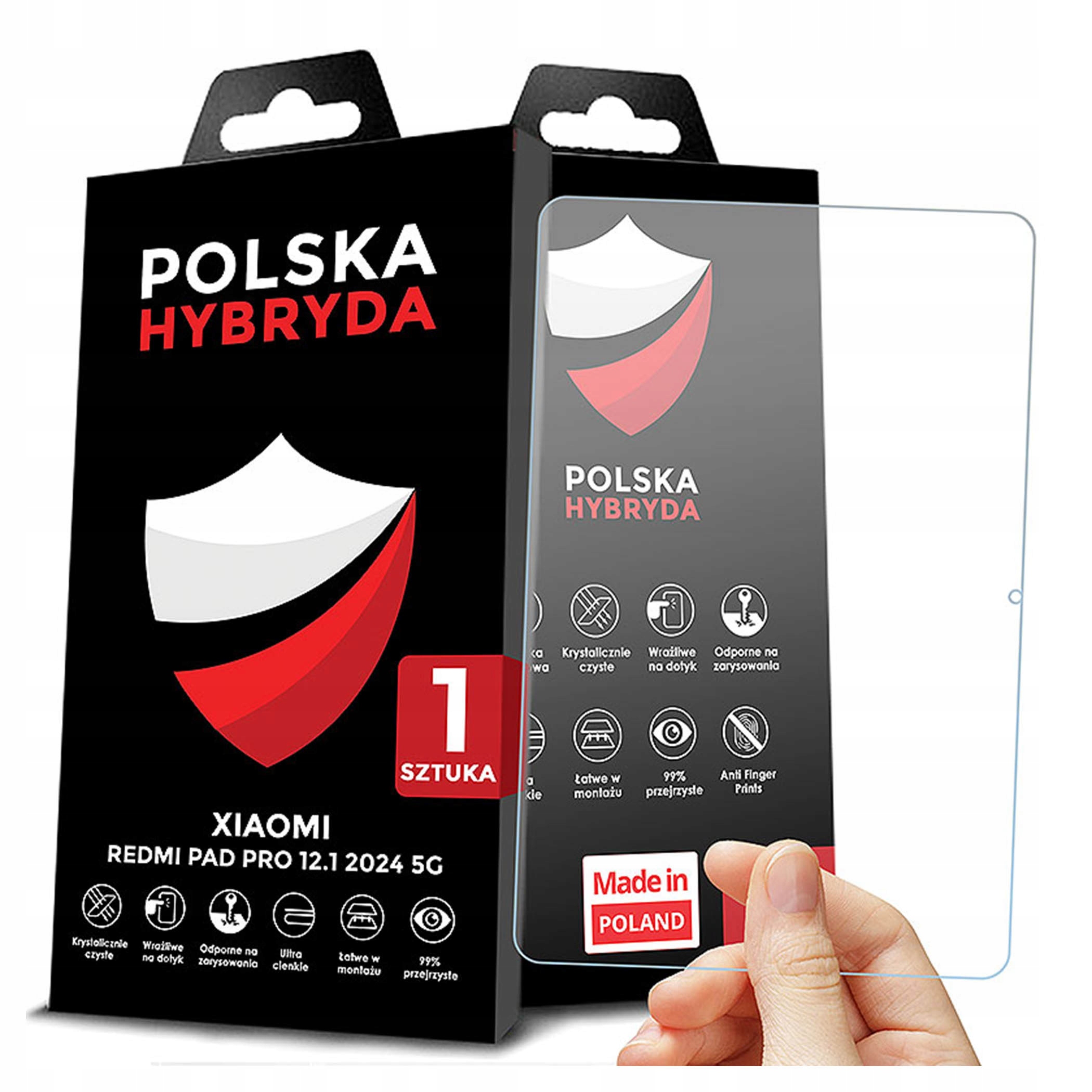 Szkło Ochronne Do Xiaomi Redmi Pad Pro 12.1 2024 5G Nietłukace Jakość
