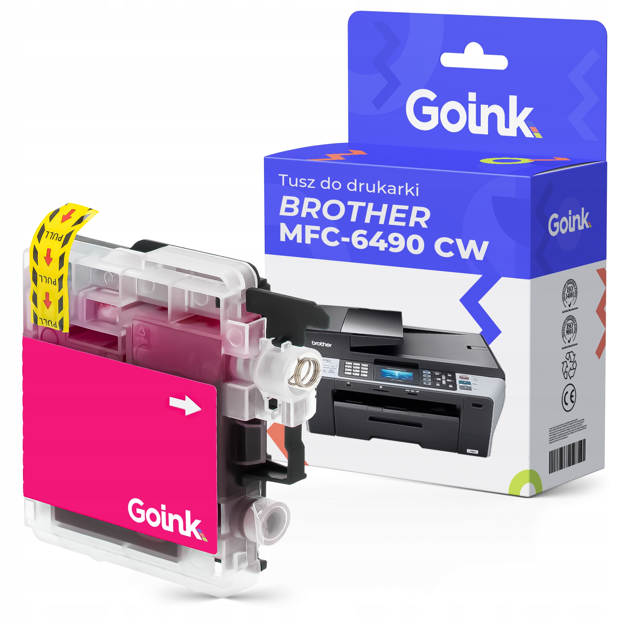 

Tusz do Brother MFC-6490 Cw Magenta LC1100M