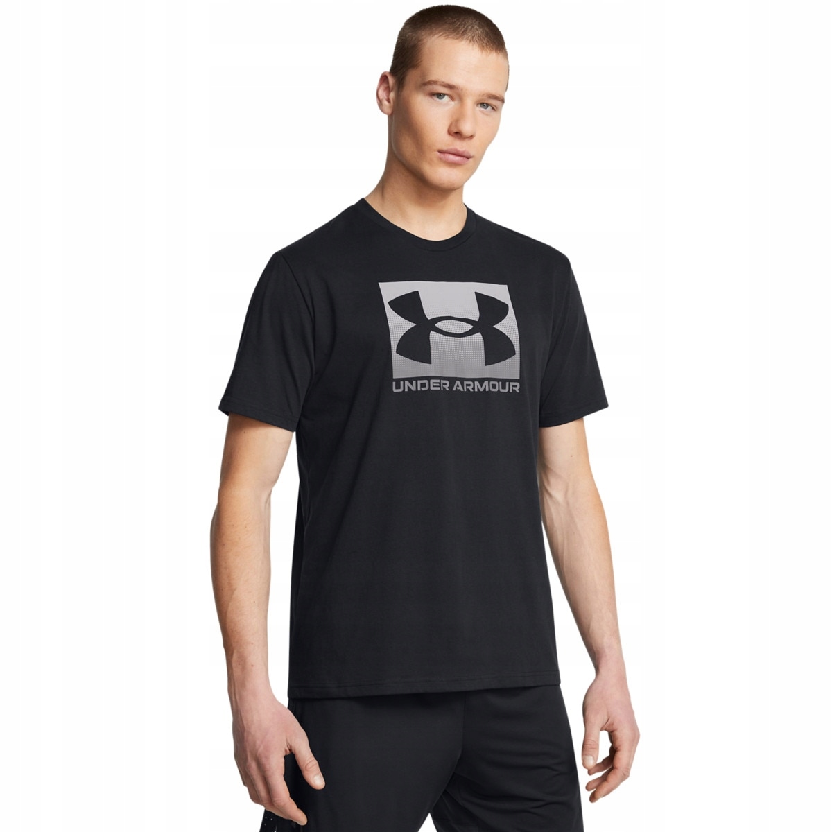 Męski t-shirt z nadrukiem Under Armour Ua M Boxed Sports Czarny Xs