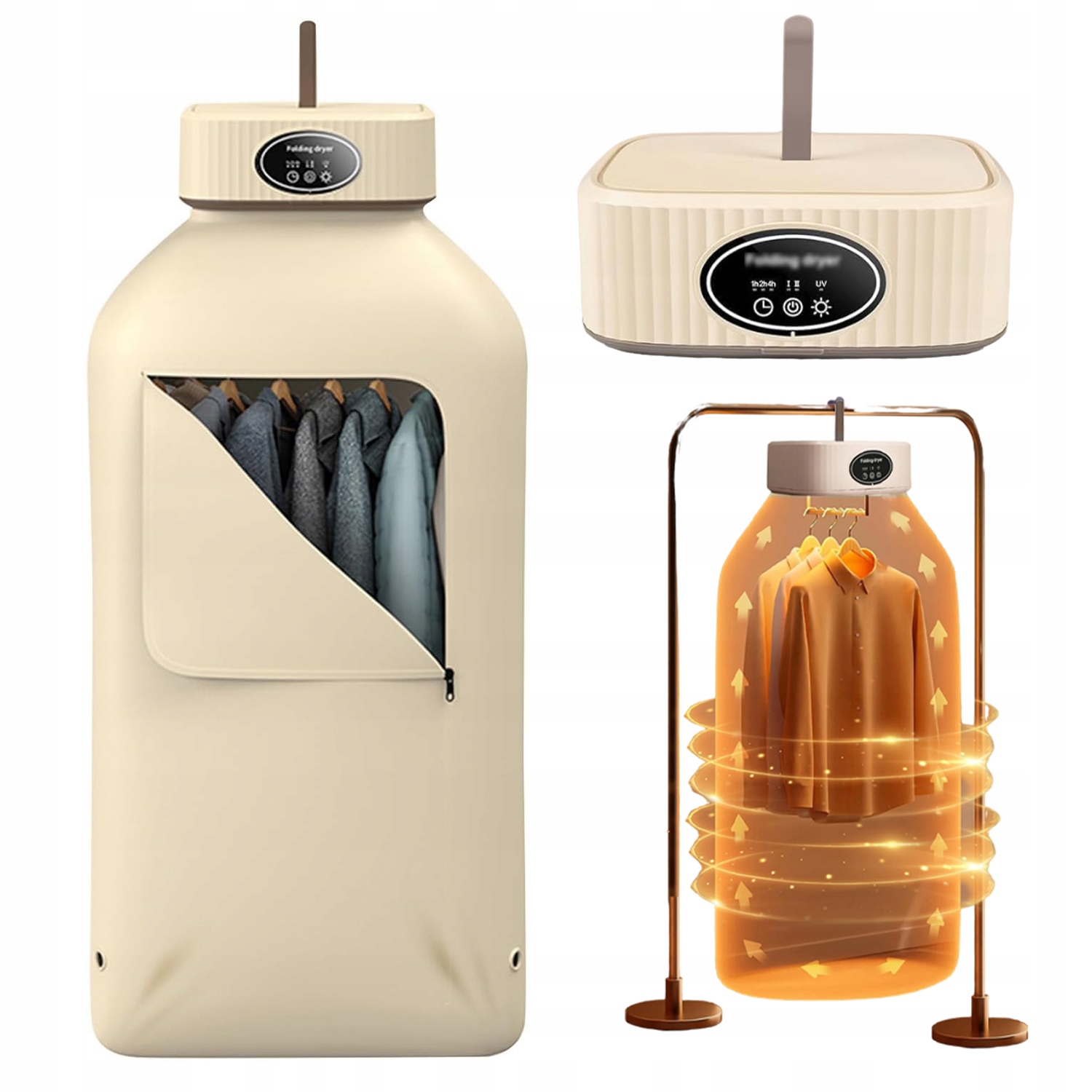 Levně Elektrická Sušák Na Prádlo Sušák Skládací Uv Sterilizace 600 W