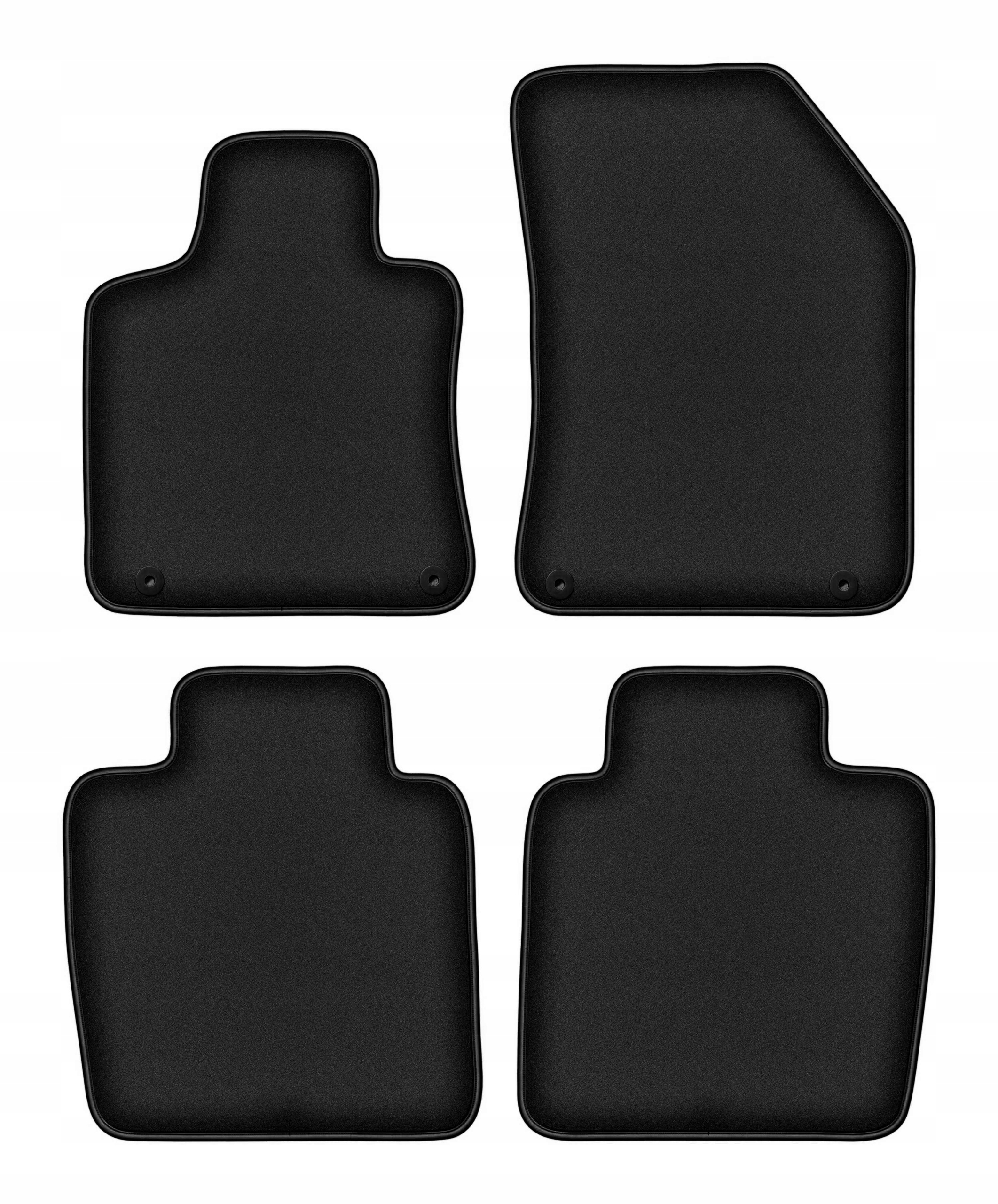 Koberčeky do auta velúrové čierne 4 ks pre: Ds. 9 2020- sedan