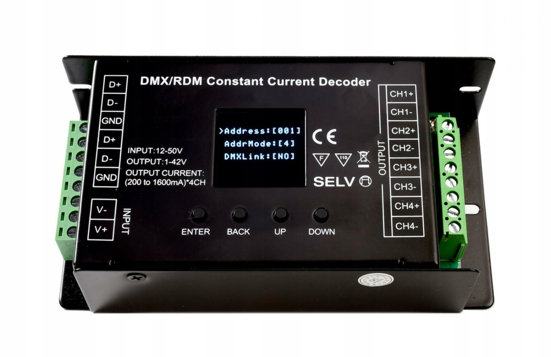 Light Impressions Deko-Light riadiaca jednotka Dmx/rdm 4 Ch CC dekodér 12-50V