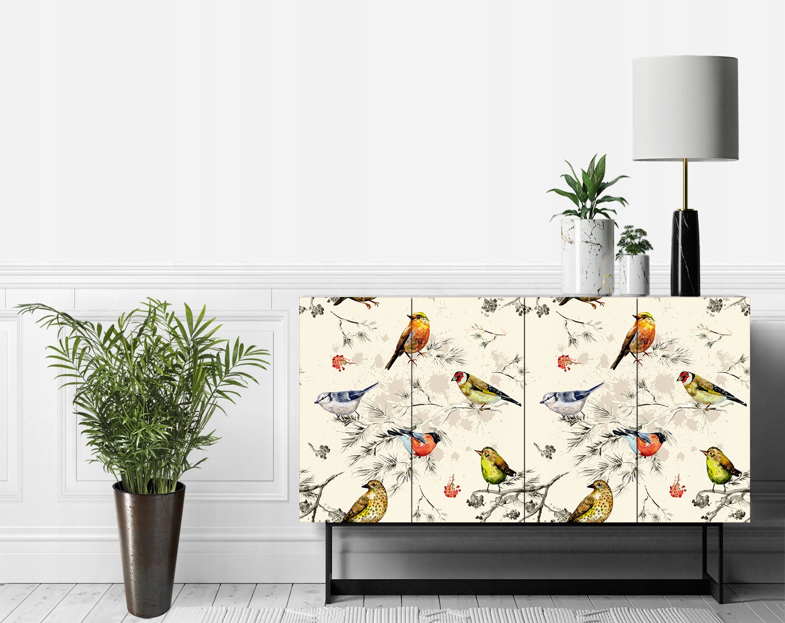 Декоративный шпон для мебели птицы птицы 120x60 см код производителя ok128/120x60