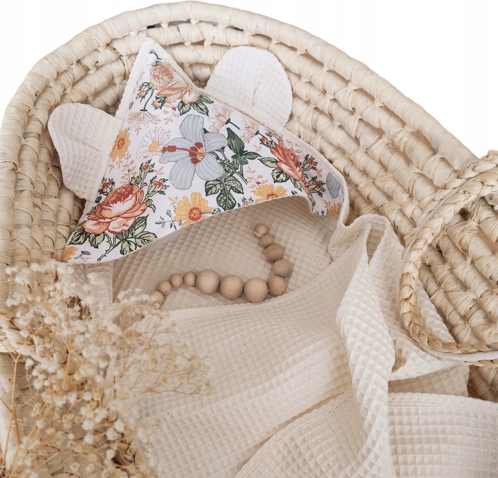 RĘCZNIK Z KAPTURKIEM WAFEL DLA NIEMOWLĄT 75x75 Marka inna marka