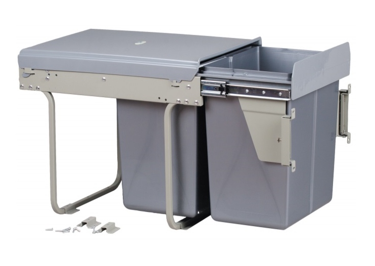 

Segregator smieci W400- 2x15L (611) -soft close