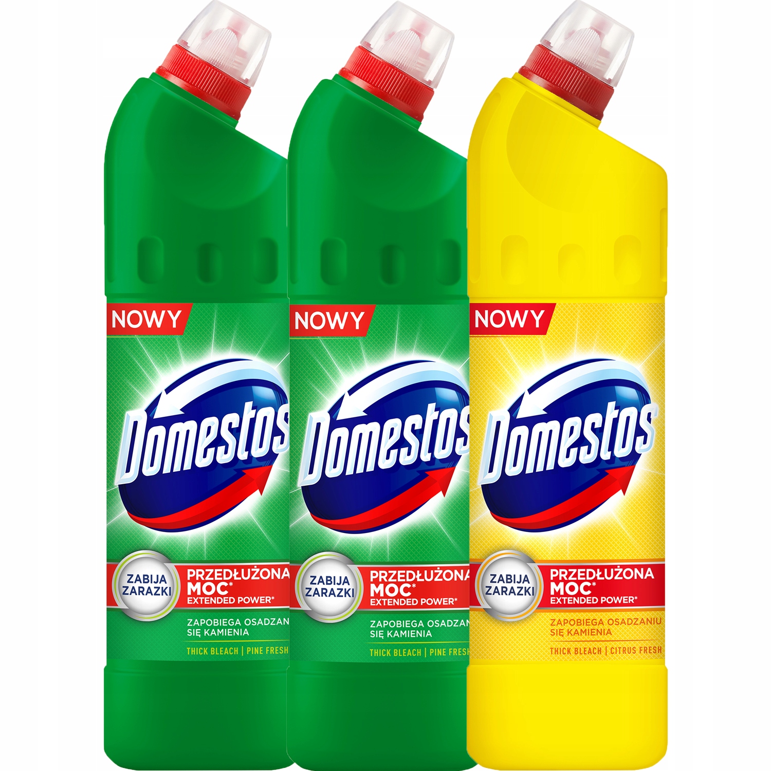 

Domestos Płyn do Wc Toalet MIX Zestaw XXL 3x1250ml