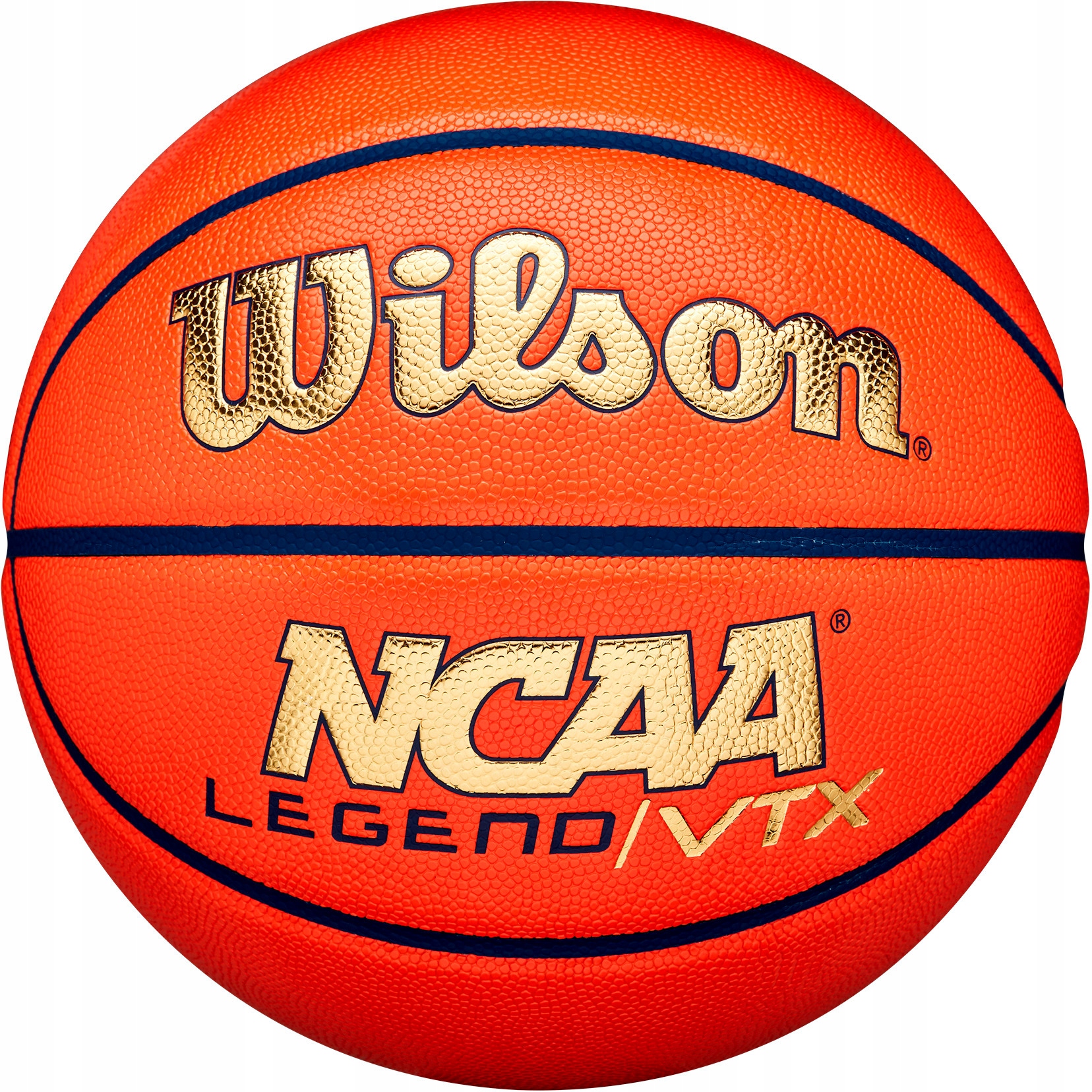 Wilson Ncaa Legend Vtx Gold Piłka Do Koszykówki 7 na halę orlik miękka
