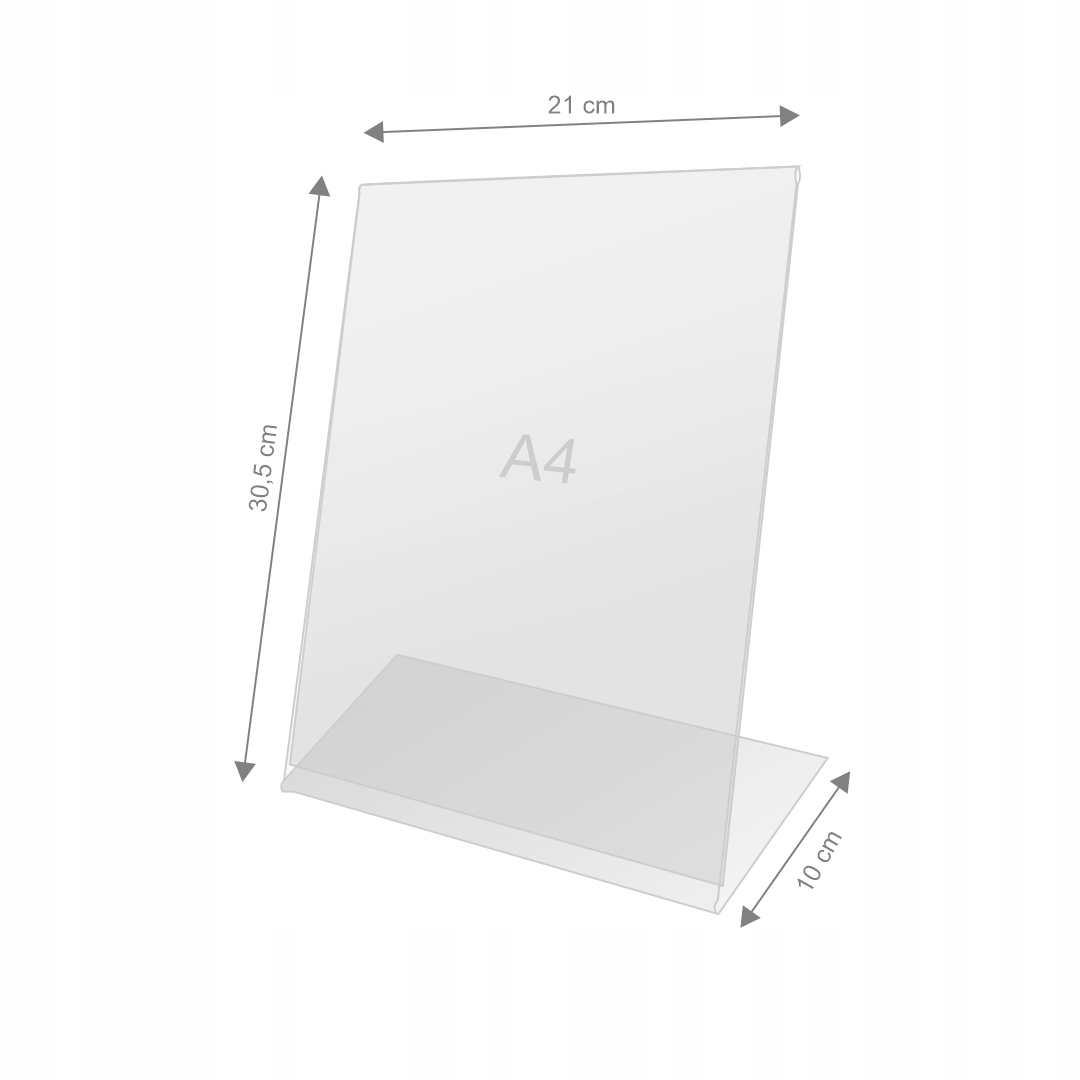 Stojak informacyjny / prezenter plexi pionowy- A4 Kod producenta SR0002