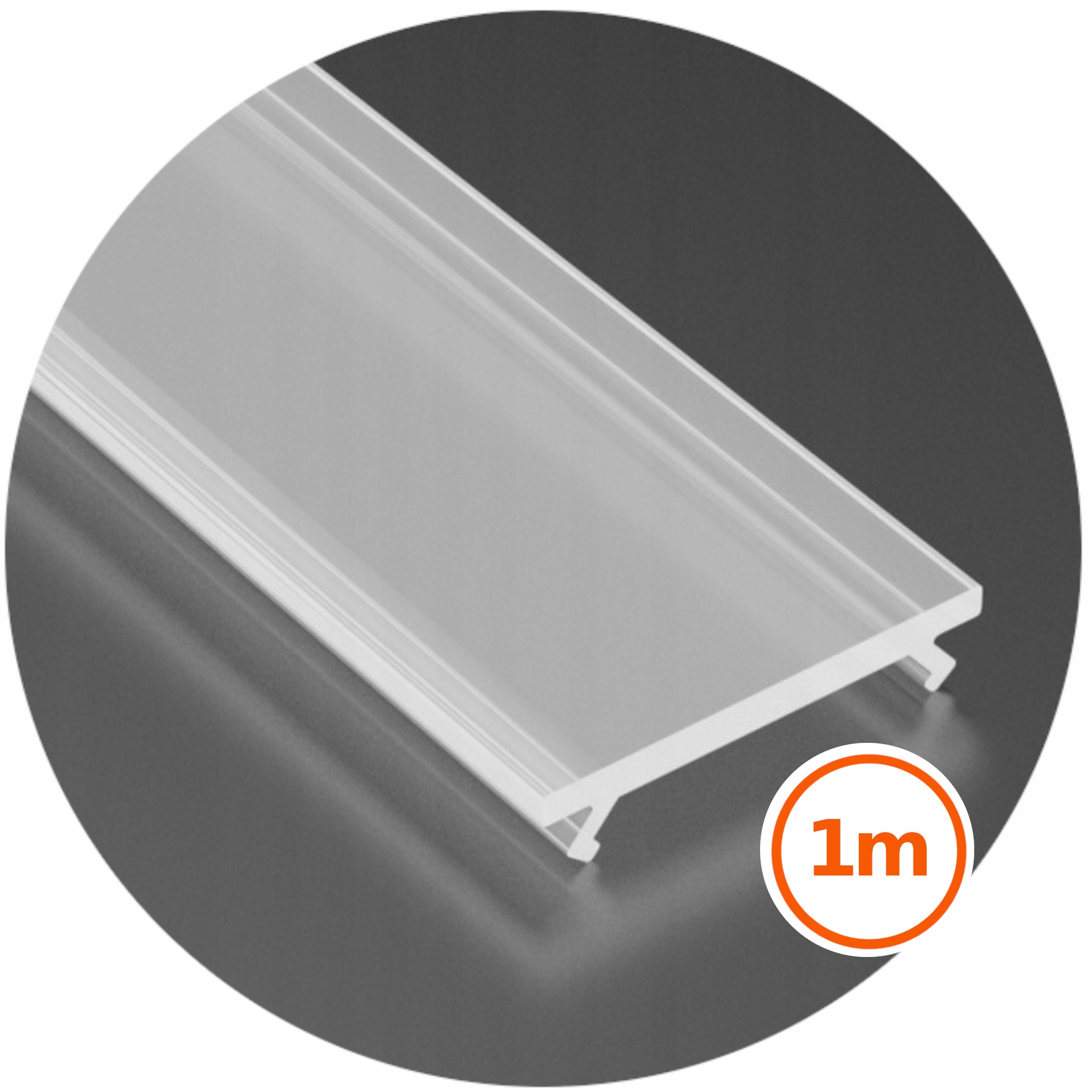 

100cm klosz Mrożony do profili aluminiowych