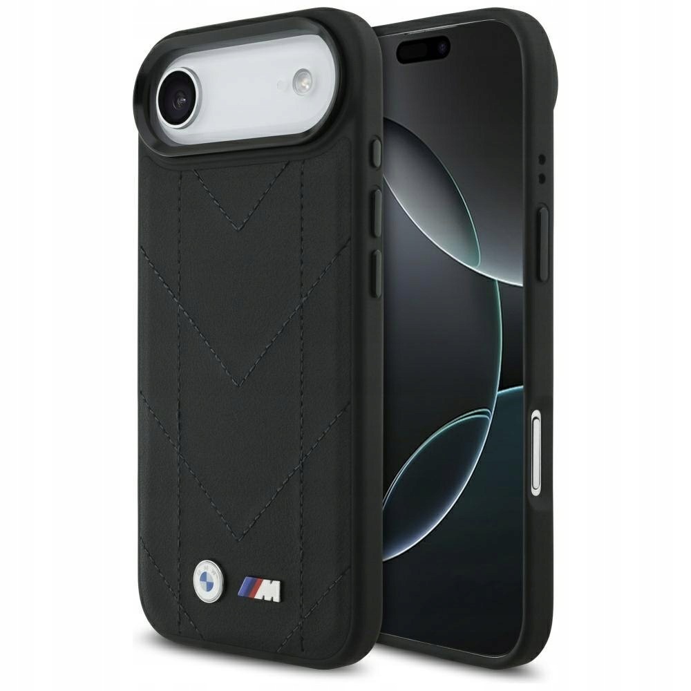 Etui Bmw M Quilted Logo MagSafe do iPhone Air czarny