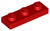 

Lego 3623 płytka 1x3 czerwony 2 szt N