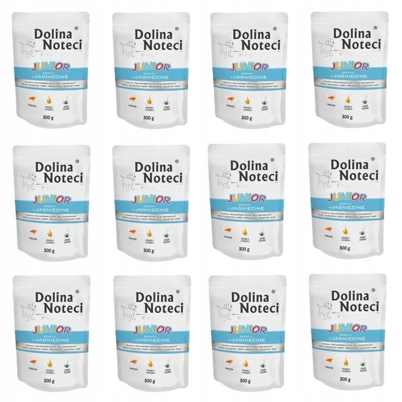 Levně Dolina Noteci Junior 12x300g Krmivo Pro Psy Jehněčí Maso