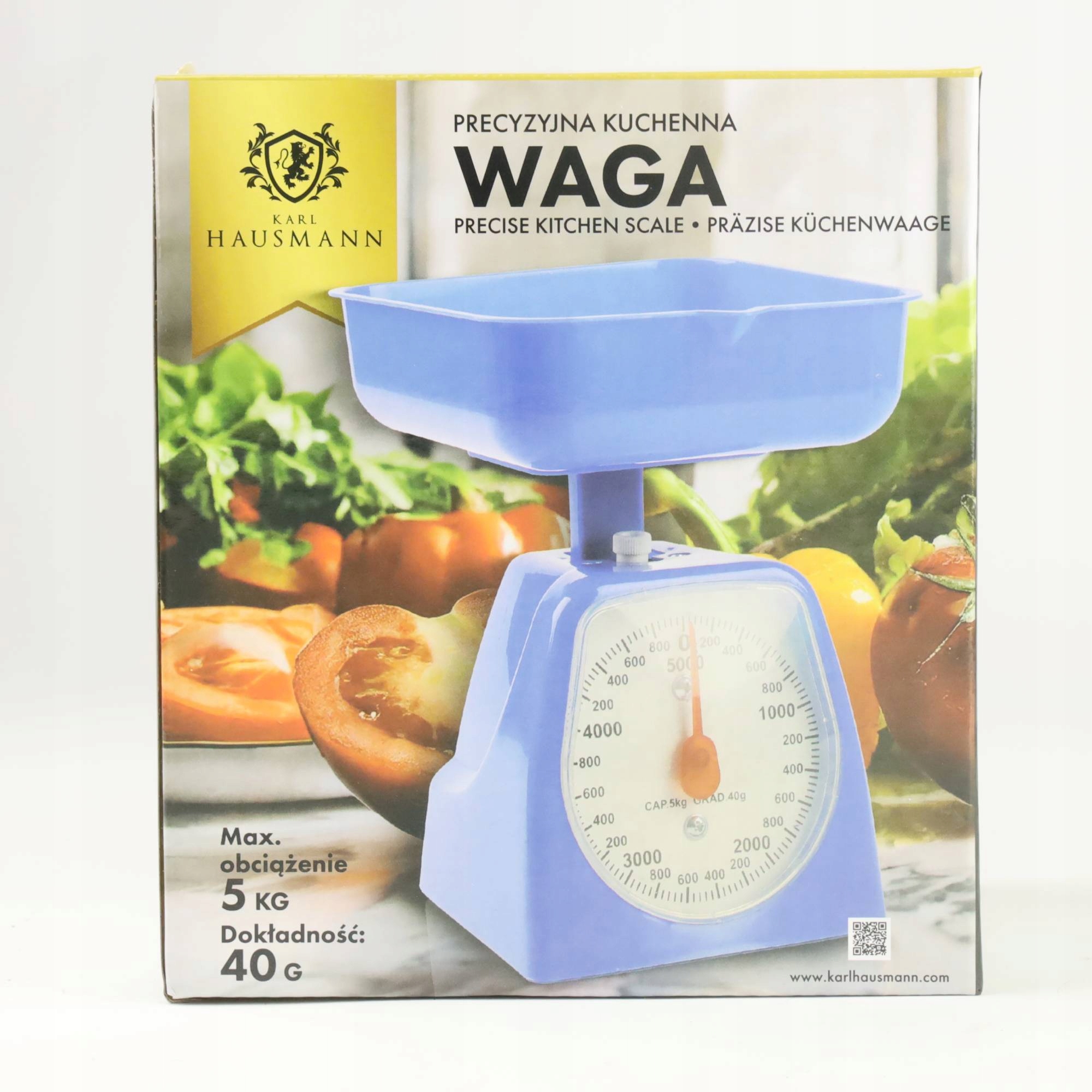 TRADYCYJNA WAGA KUCHENNA MECHANICZNA Z CZYTELNĄ TARCZĄ RETRO STYL SOLIDNA