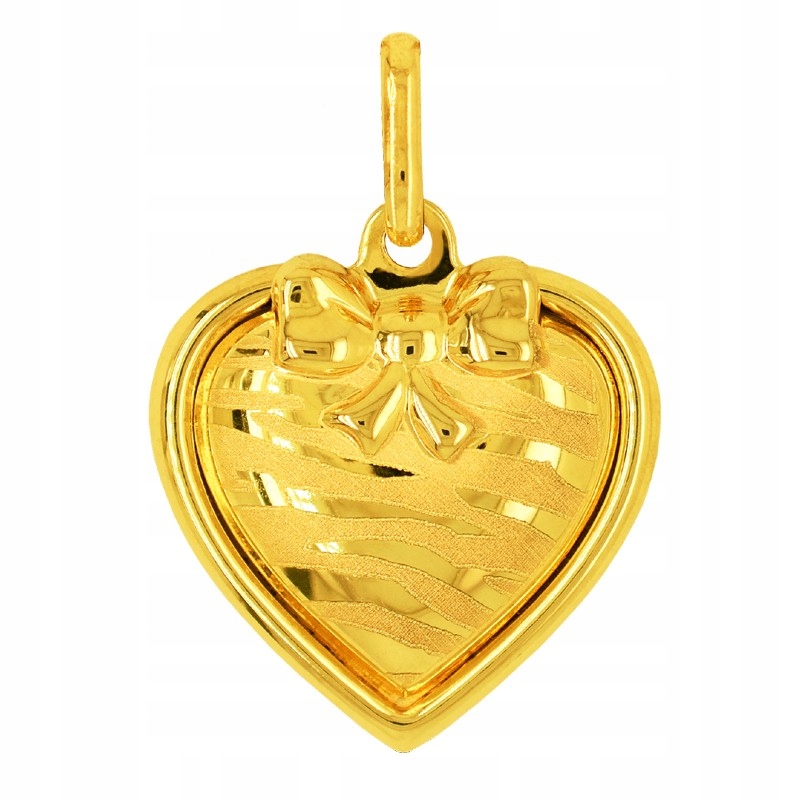 ZŁOTA ZAWIESZKA Medalik Serduszko rozkładane z Matką Boską 585 14K Typ medaliki