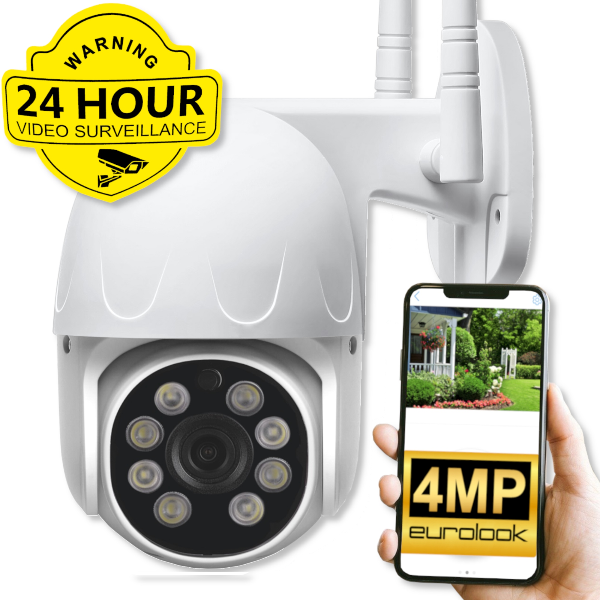 

Bezprzewodowa Obrotowa Kamera WiFi 4MP Detekcja