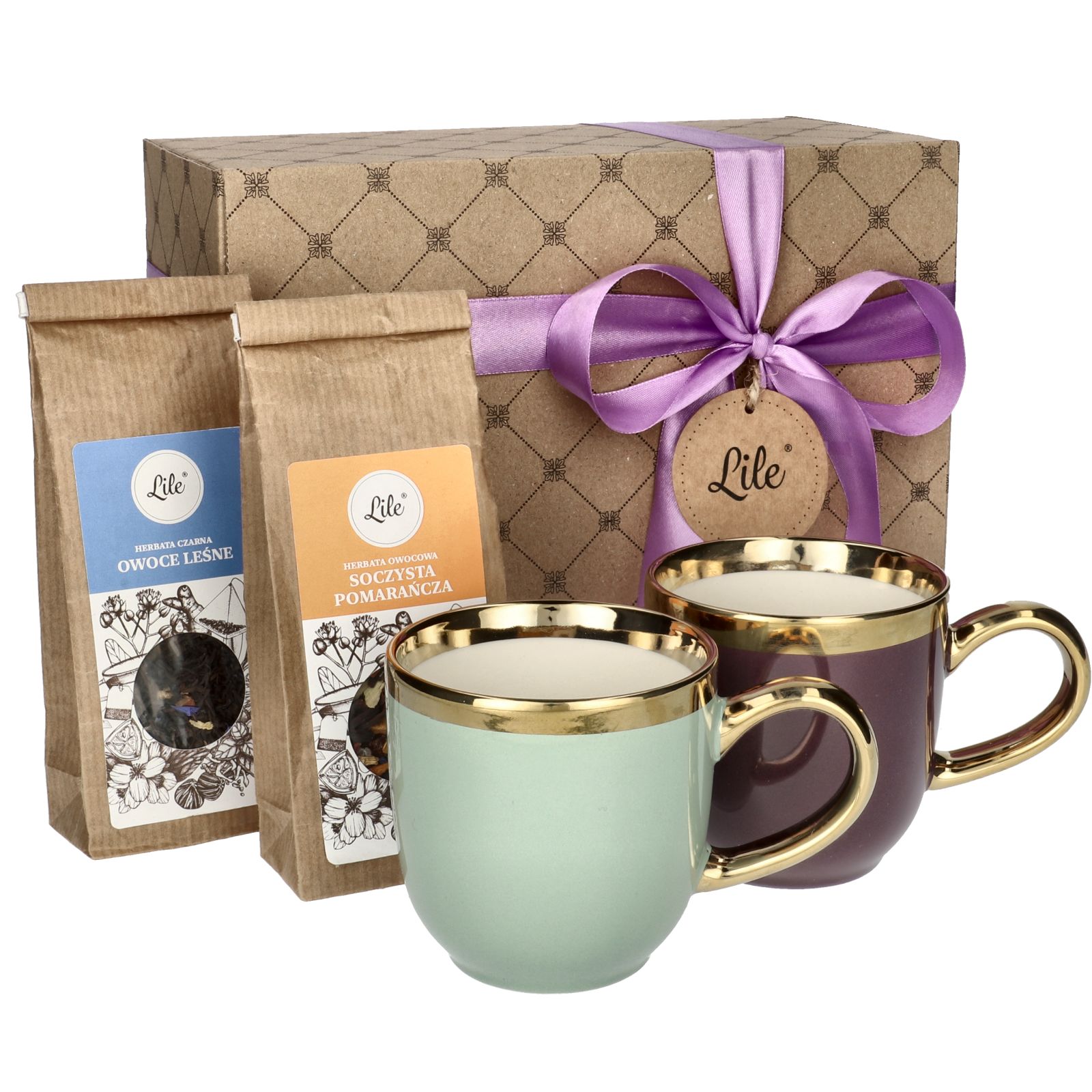 Porcelánový hrnek na kávu x2 sada čajů jako dárek pro rodiče tchánů