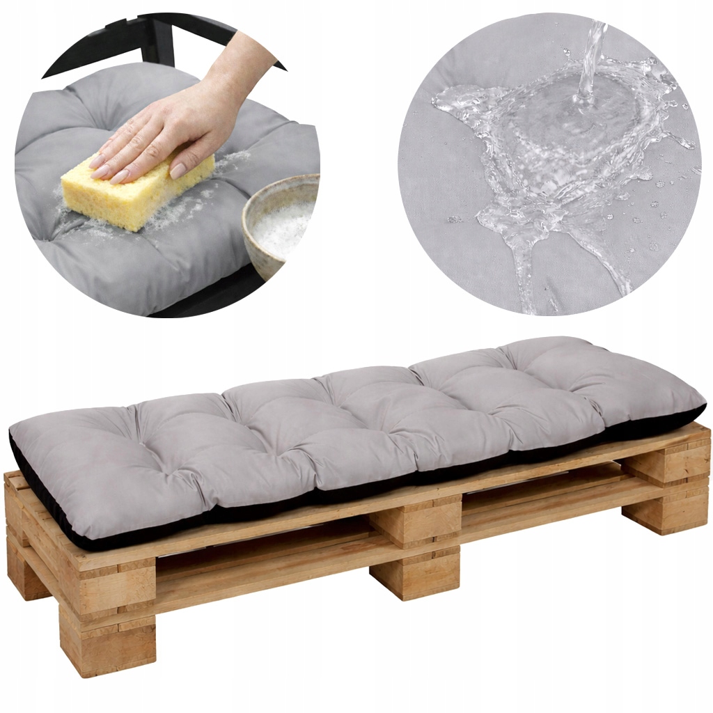 Polštář na houpačku, zahradní nábytek, měkký, vysoká, 180x50 Ocel