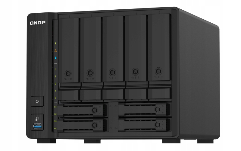 Qnap TS-932PX-4G 9-zátokový Nas server (5x 3,5" 4x 2,5"), Arm, 4GB Ram