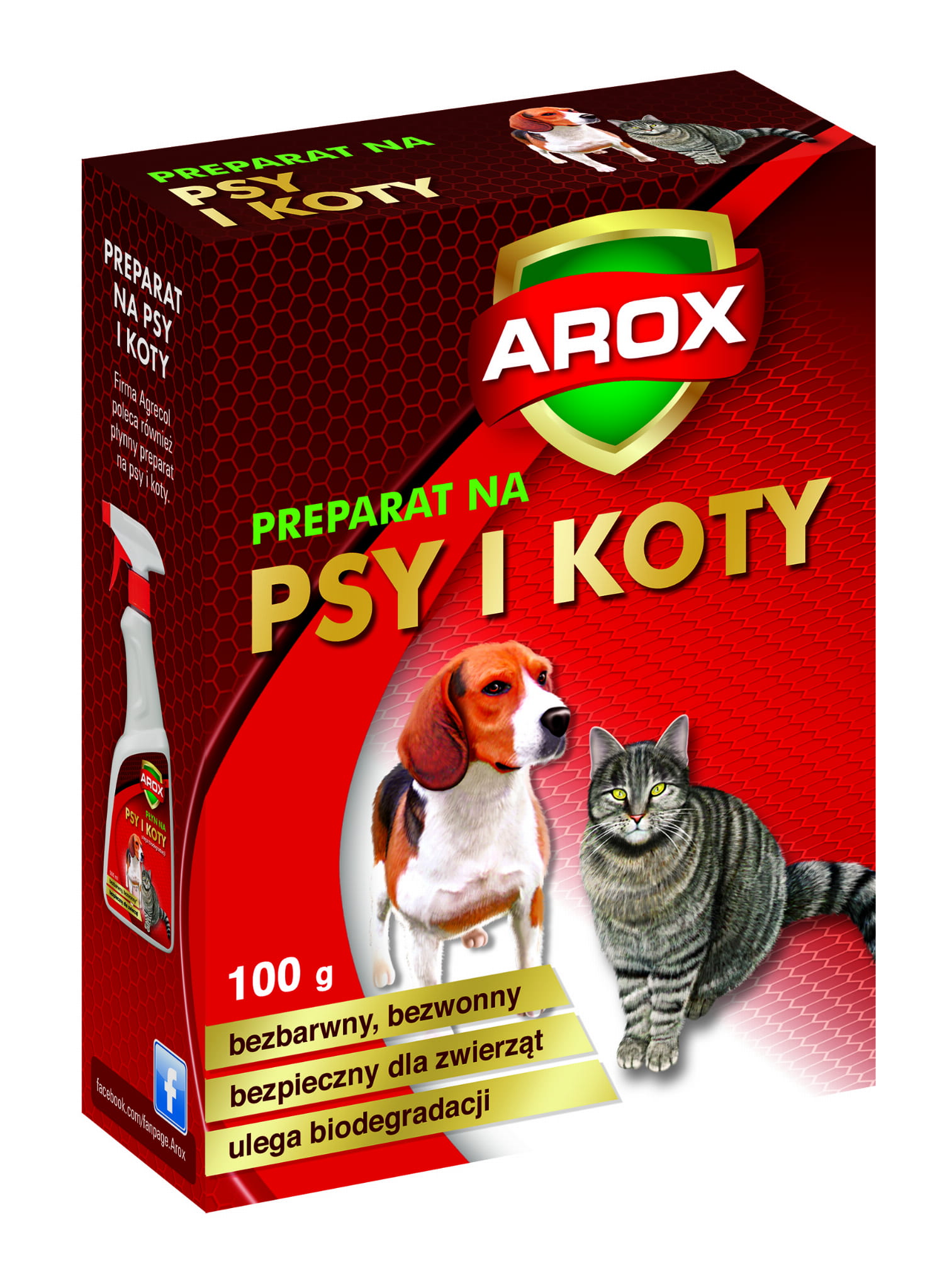 

Preparat na Psy I Koty odstrasza 100g Arox