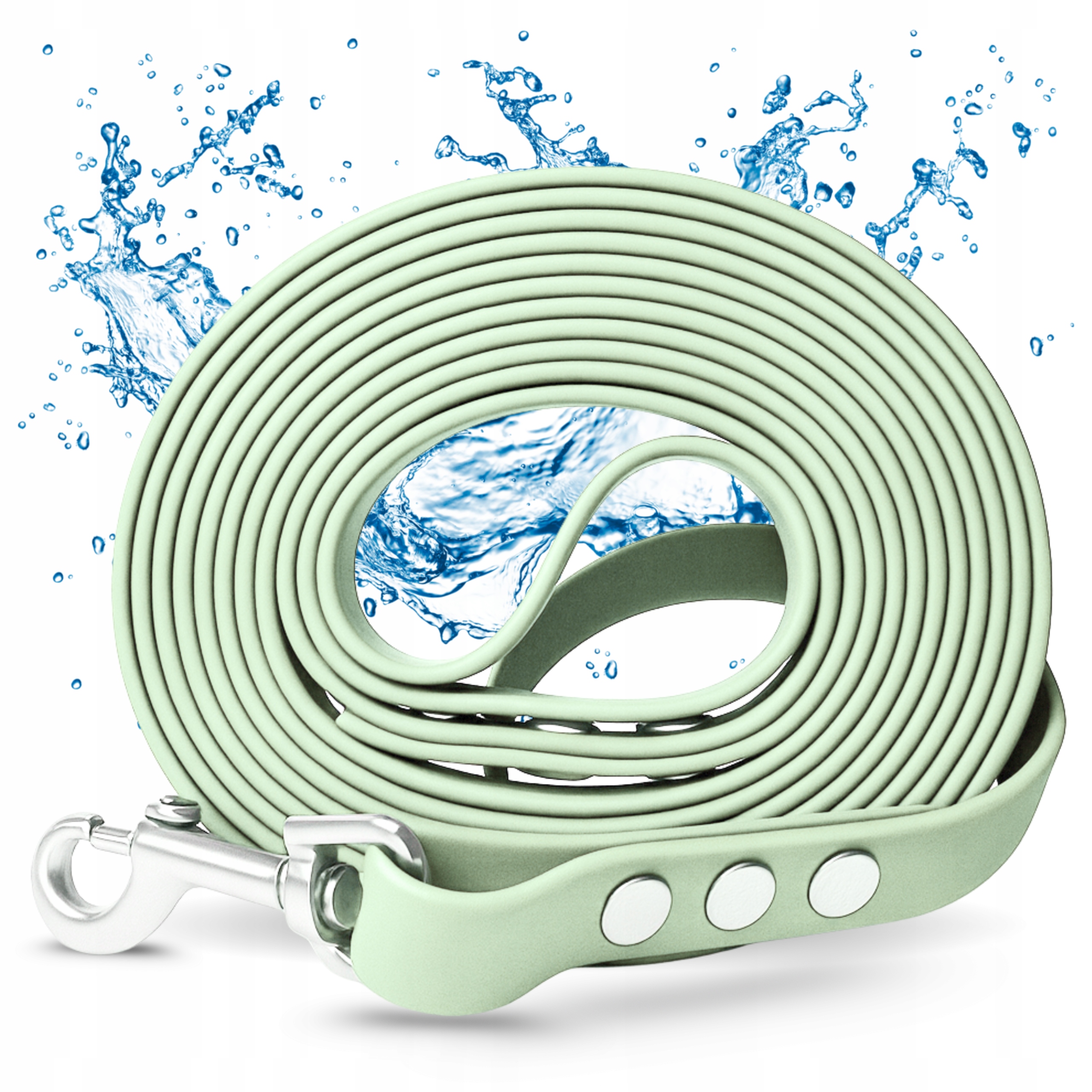 Vodítko pro malého velkého psa 15 m Vodotěsné Silné Dlouhé Krátké Mátové