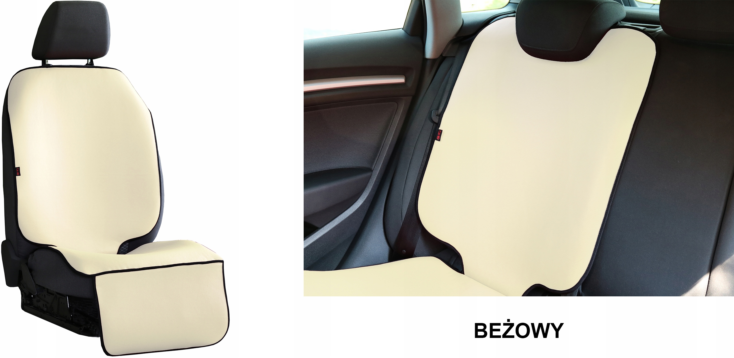 GRUBA MATA OCHRONNA OSŁONA POD FOTELIK SAMOCHODOWY Kolor odcienie brązu i beżu
