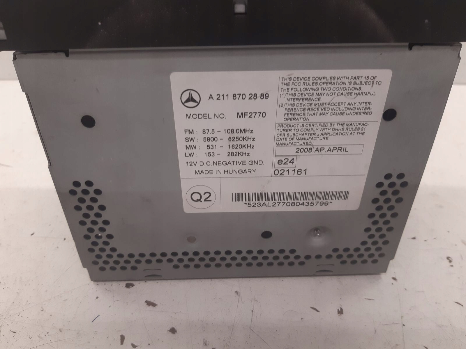 Radio CD Mercedes W211