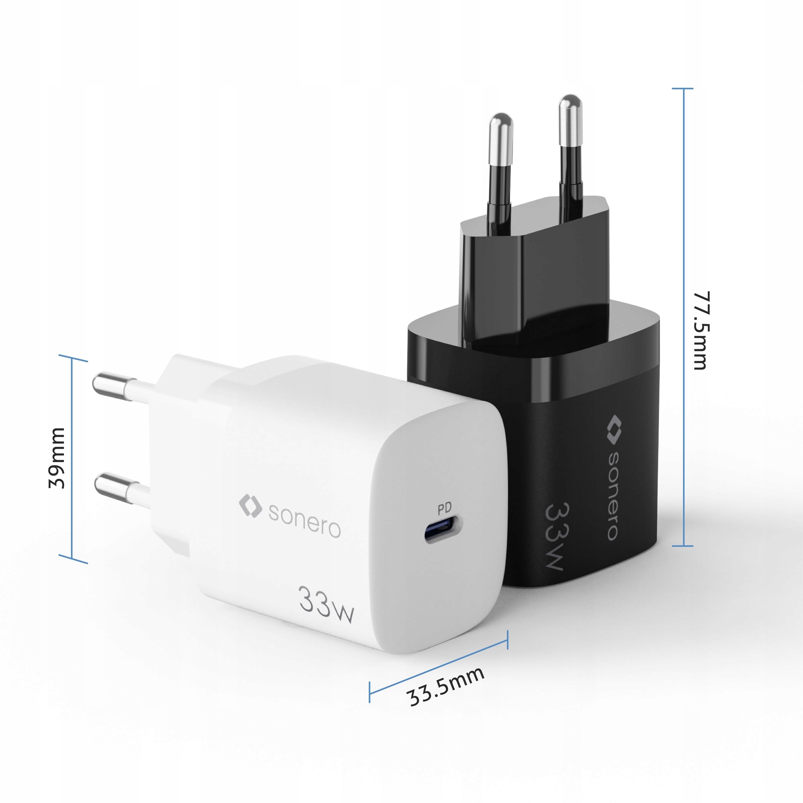 SONERO Ładowarka USB-C 33W GaN Szybkie Ładowanie Adapter USB Do Telefonu — miniatura 7