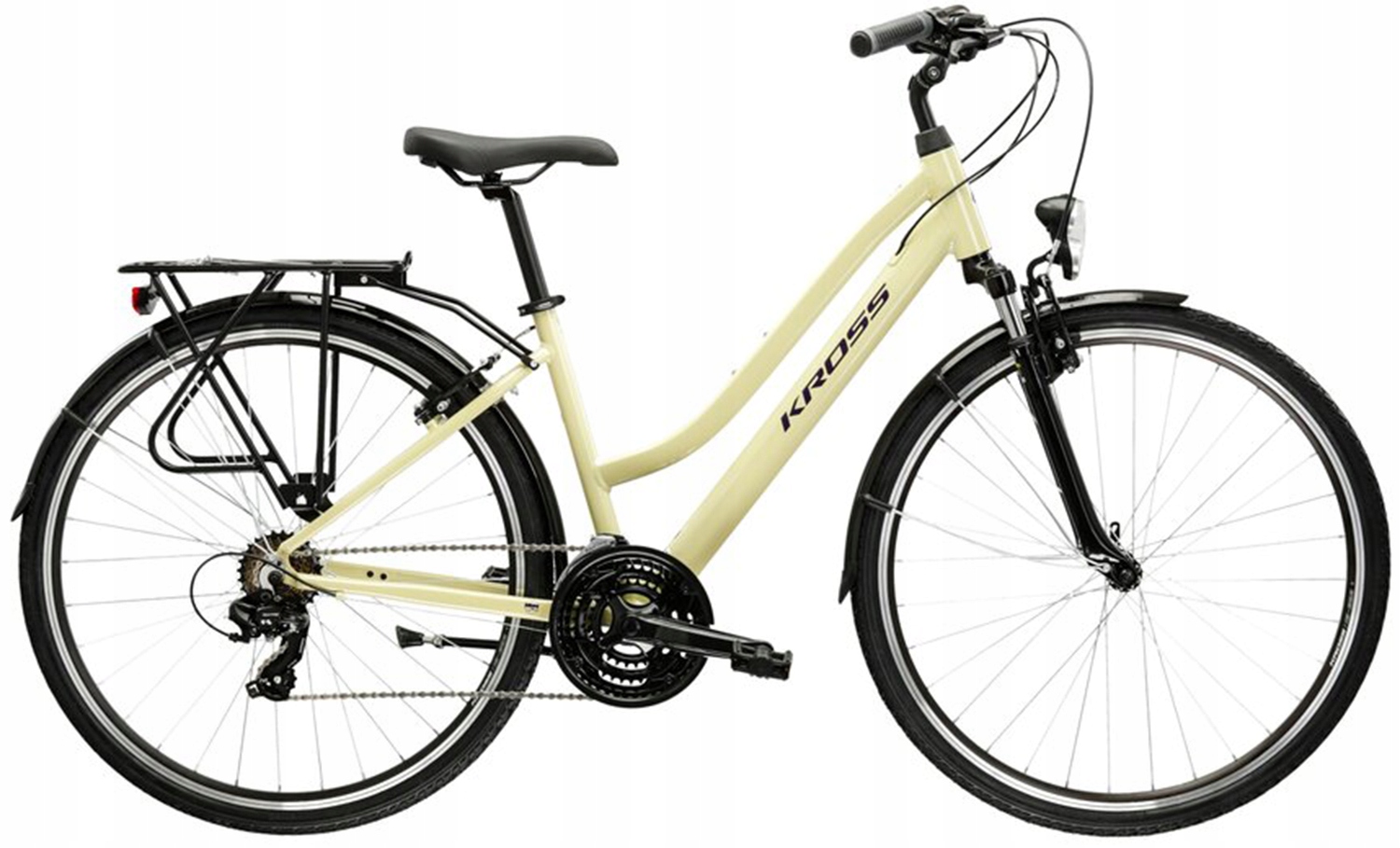Rower 28 Kross Trans 1.0 Beżowy Shimano Damski