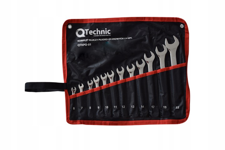 

Qtechnik Komplet Kluczy Płasko-oczkowych 6-22 12SZ