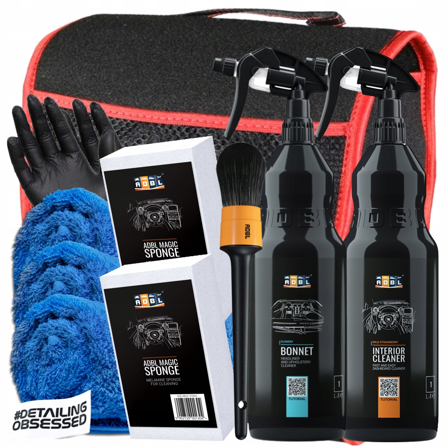 ZESTAW ADBL BONNET + ADBL INTERIOR CLEANER + TORBA