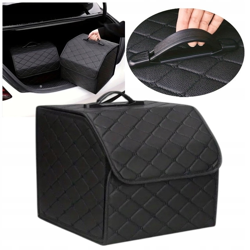 Organizer Do Bagażnika Torba Pokrowiec Samochodu Auta Kufer Sztywny Rzepy M