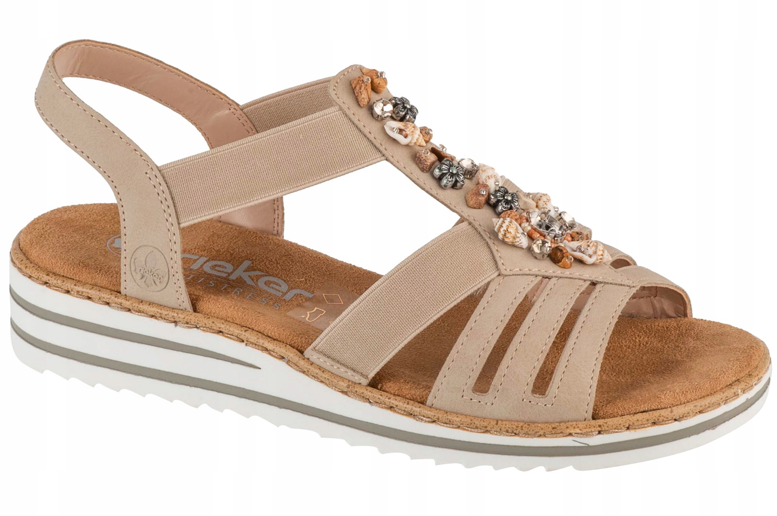 Rieker Sandals [37] Dámské sandály béžové