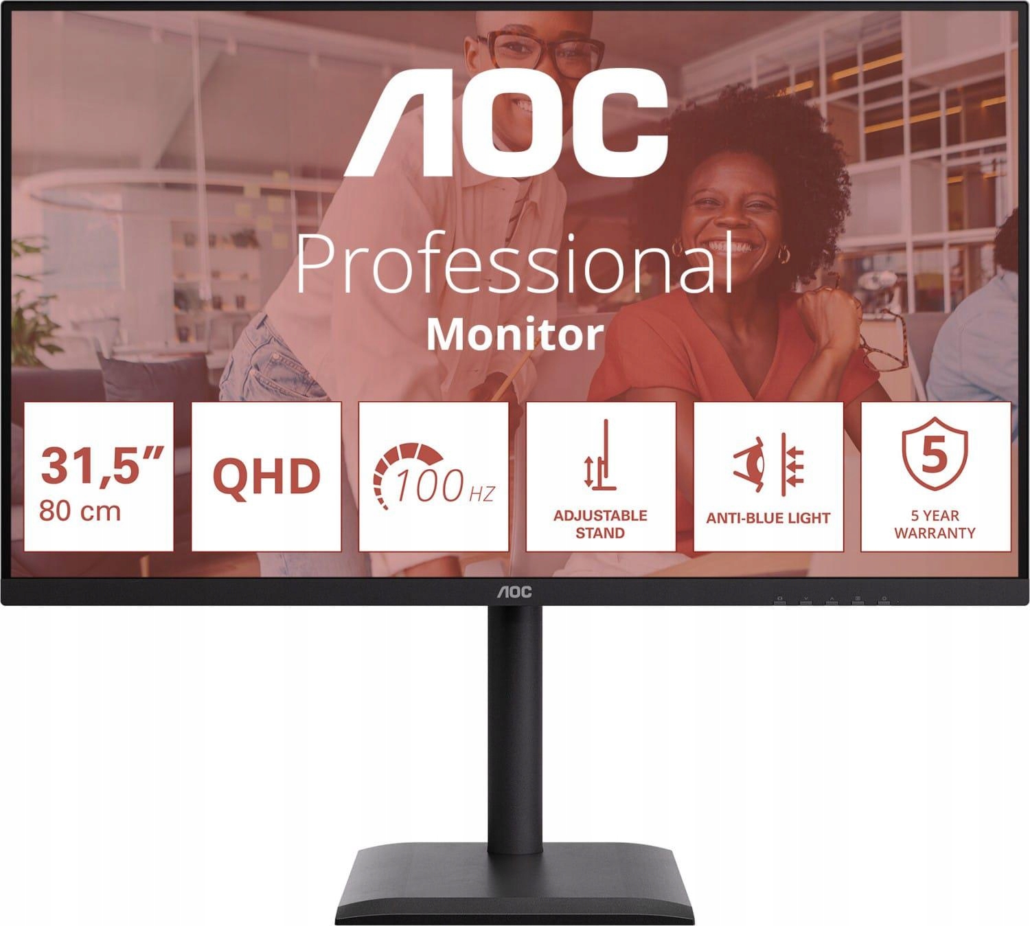 Monitor Aoc 31.5inch 2560x1440 100Hz Ips Flat
