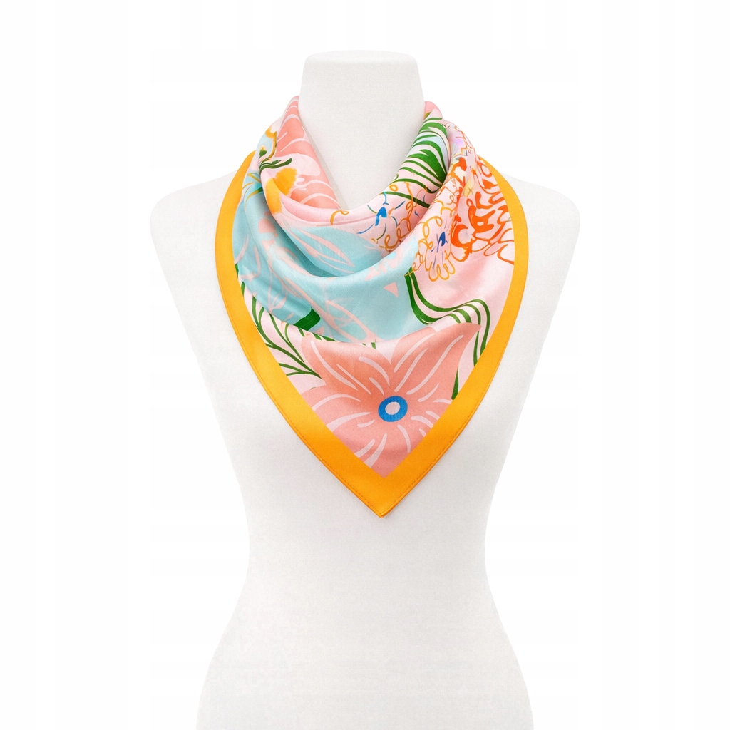 Apaszka Jedwabna Chusta 100% Jedwab Naturalny Morwowy Marka Jakość