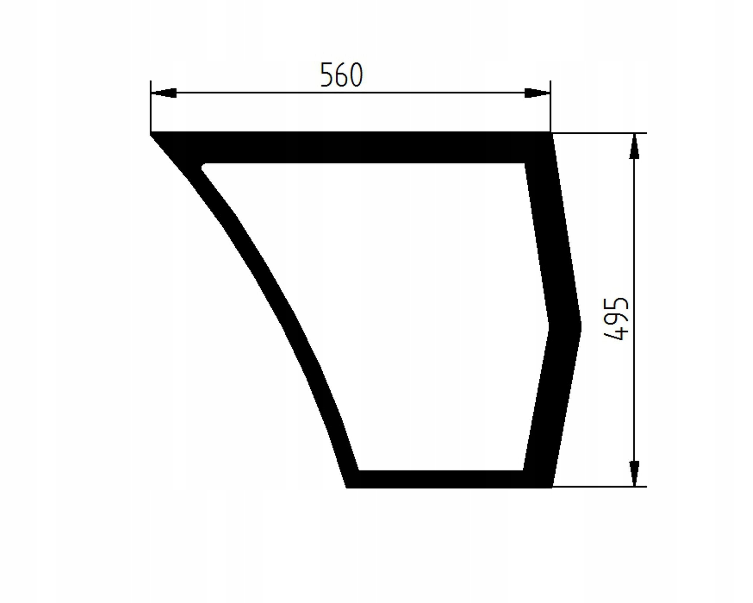 sklo minibagr Yanmar Sv boční 172A5968580
