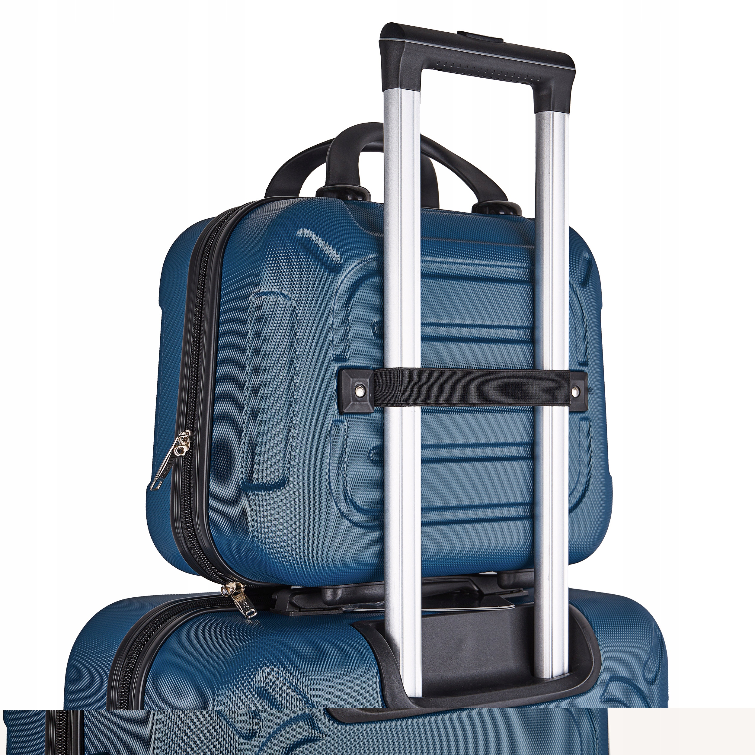 Betlewski Duży zestaw walizek i kuferków na długi wyjazd podróż szyfr Kolor niebieski