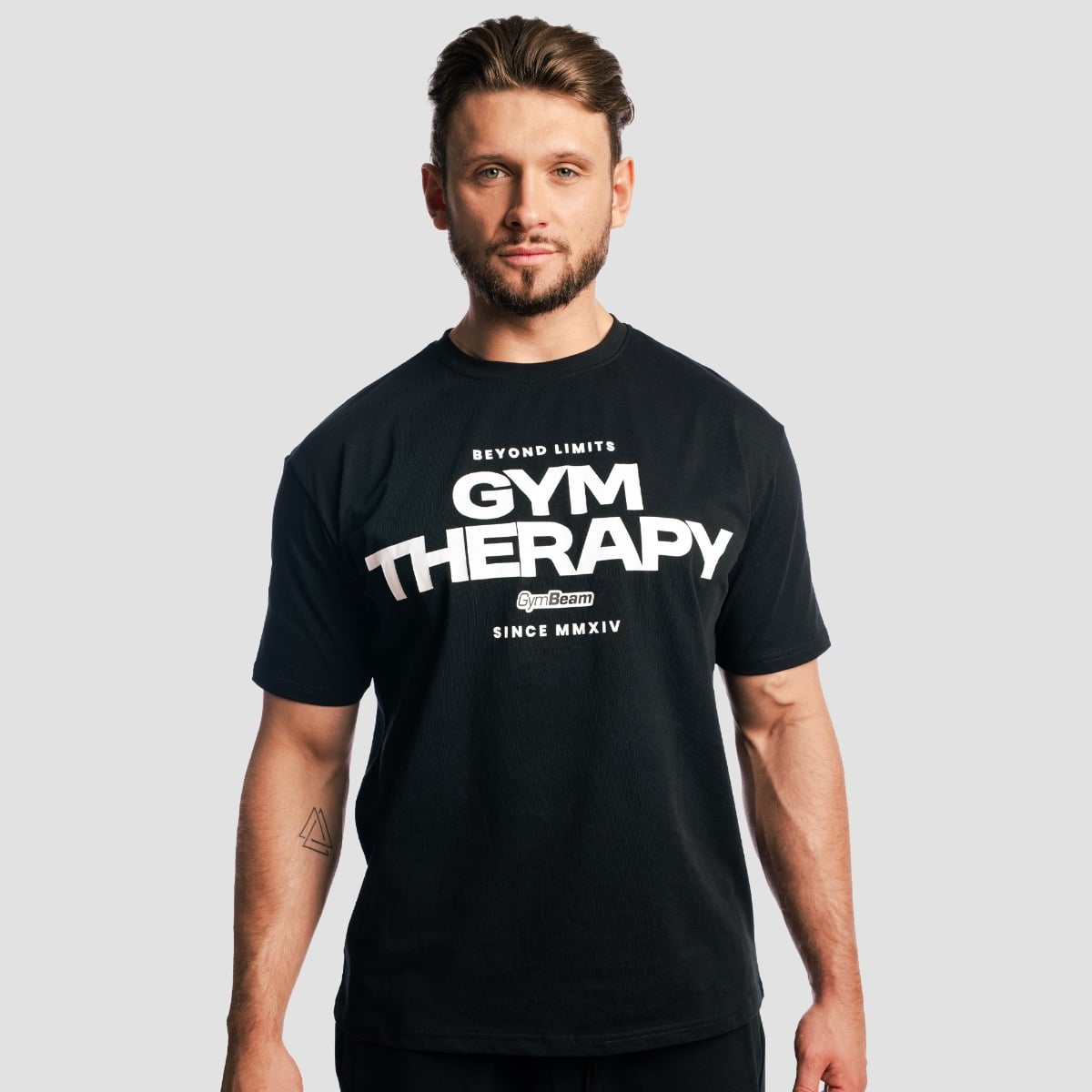 GymBeam Koszulka Gym Therapy Black L