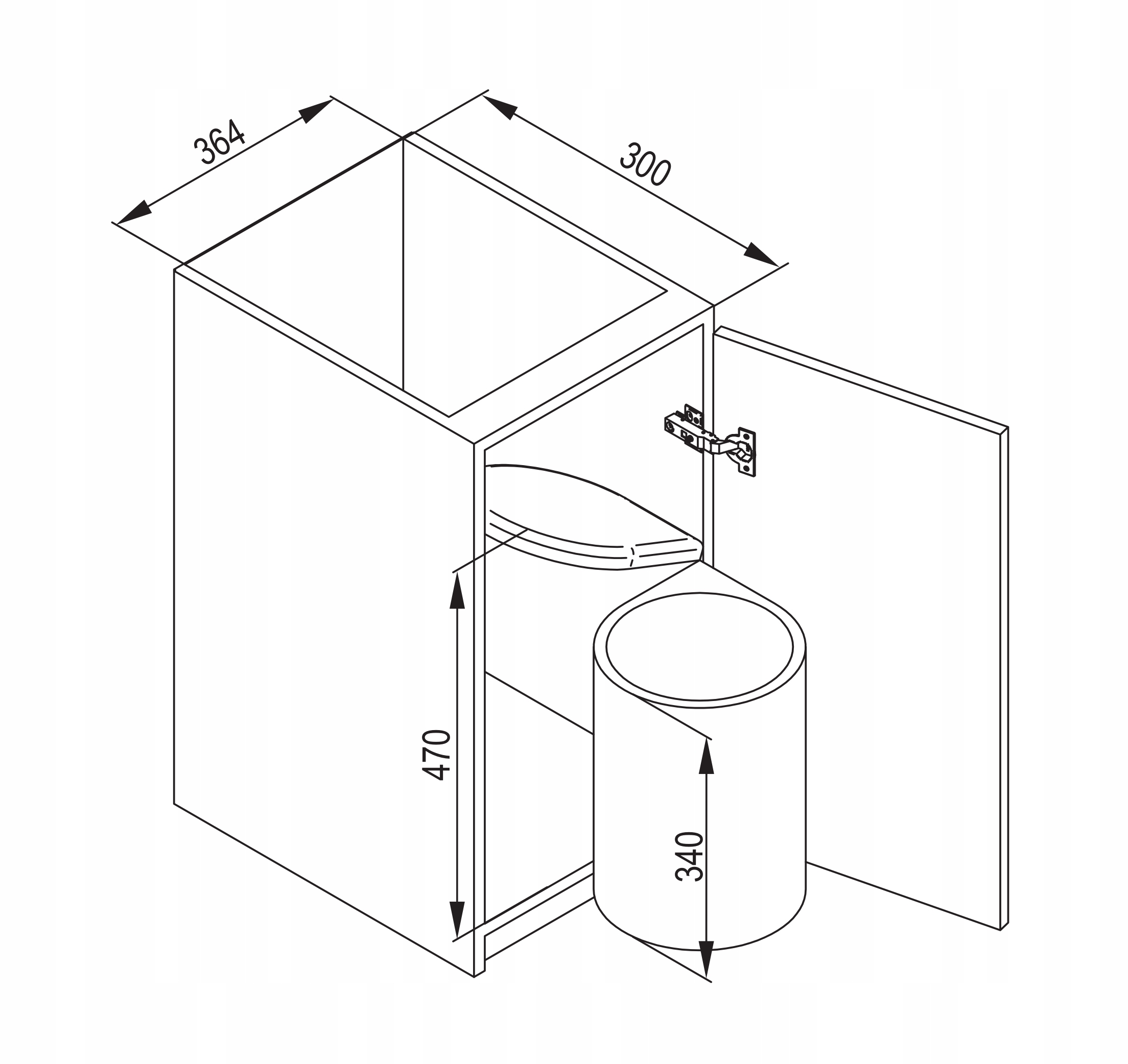 Kosz Rejs AUTOMAT biały Marka Rejs
