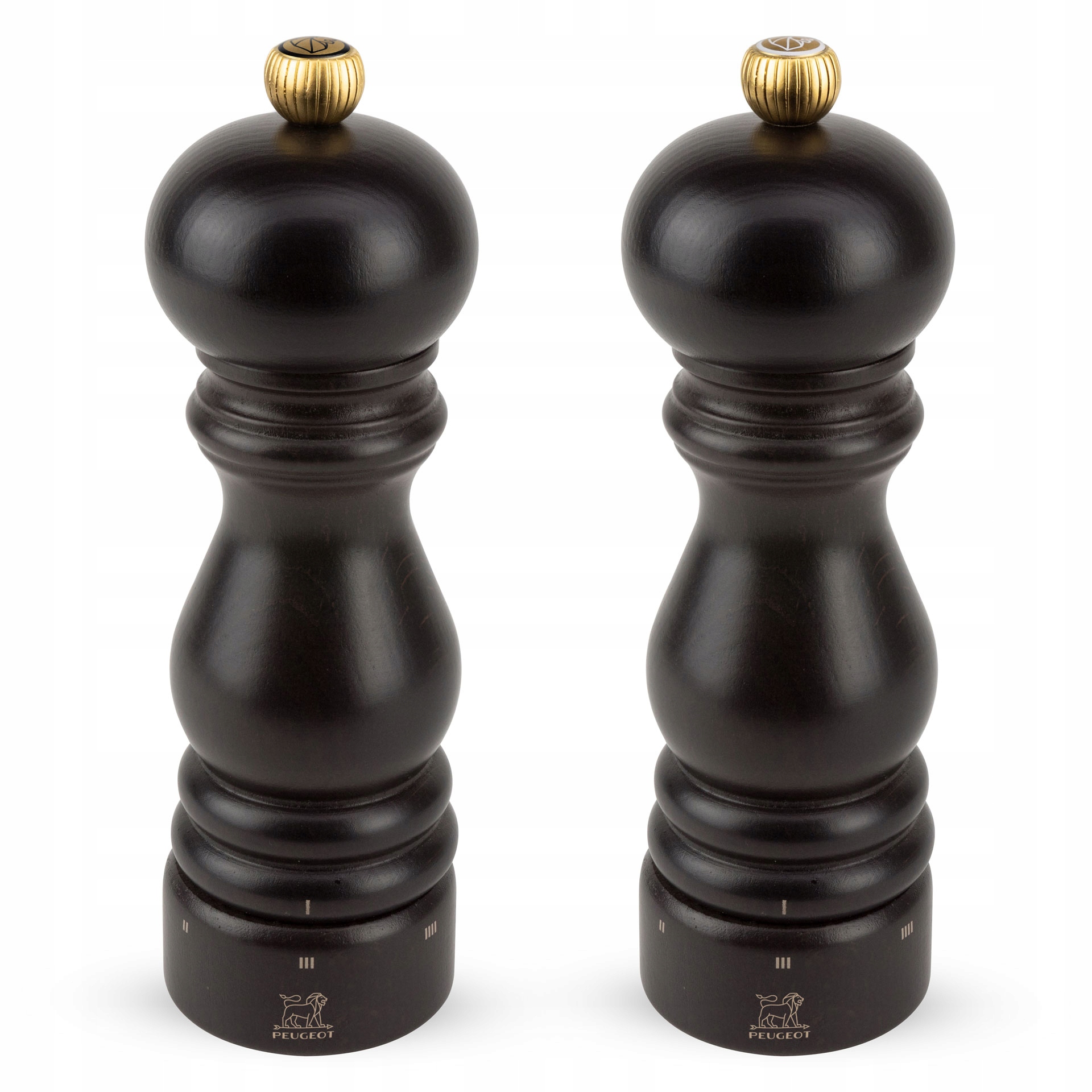 Peugeot Paris Sada mlynčekov soľ korenie 18 cm, čokoláda