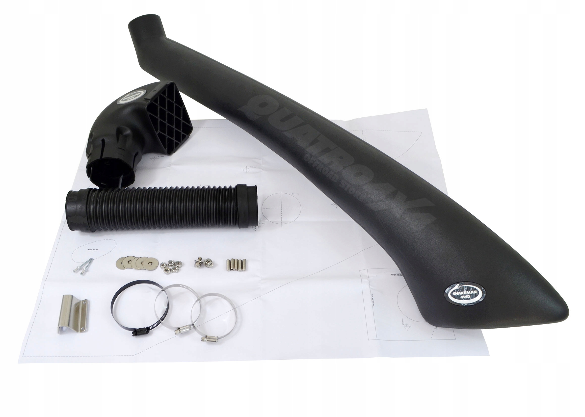 Volkswagen T4 Ford Transit Snorkel Vstup Vzduchu pravá strana Snakeman 4WD
