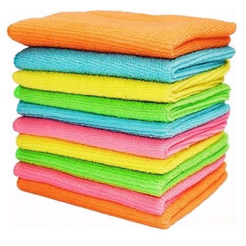 

10X Miękka Ścierka Ręczniki Mikrofibra Komplet