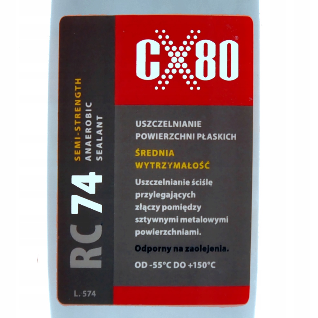 CX80 RC74 KLEJ USZCZELNIACZ POWIERZCHNI PŁASKICH Producent CX80