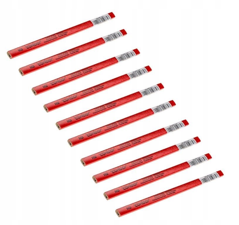 

Ołówek Murarski Budowlany 240 mm Czerwony 10szt