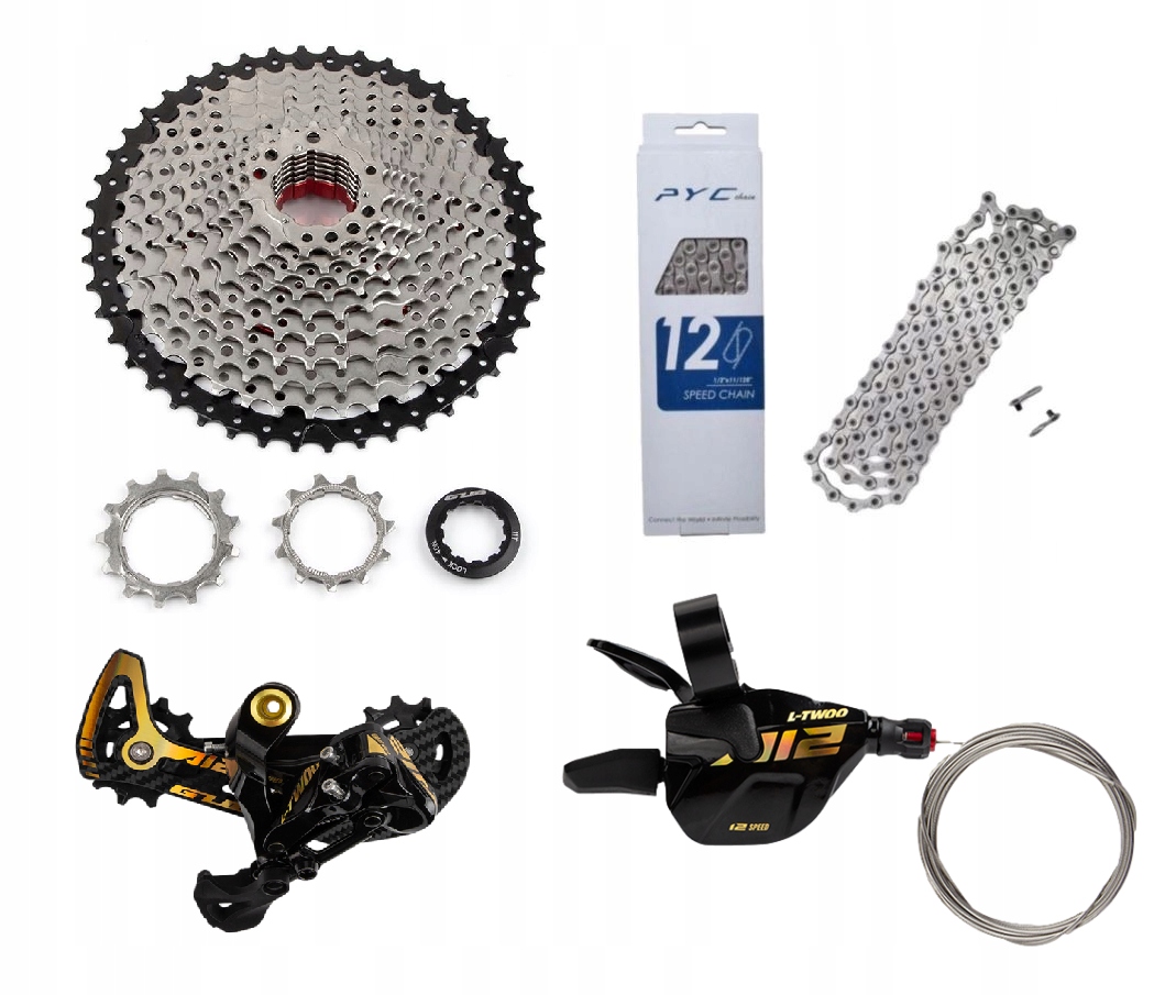 Zestaw łańcuch kaseta przerzutka rowerowa Shimano