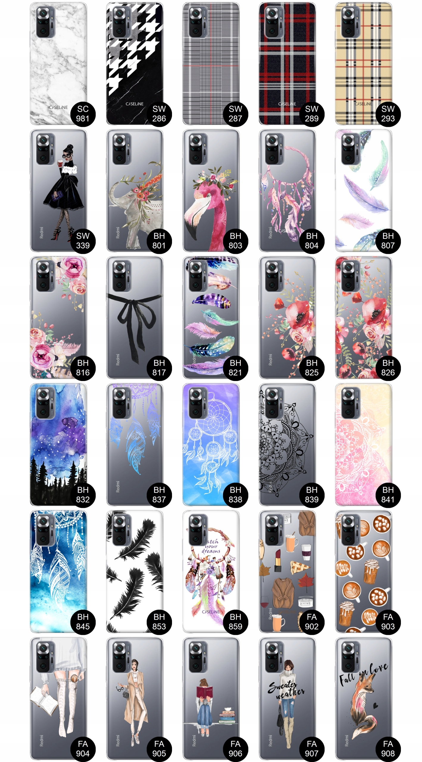 Etui do Xiaomi Redmi Note 10 Pro case guma wzory