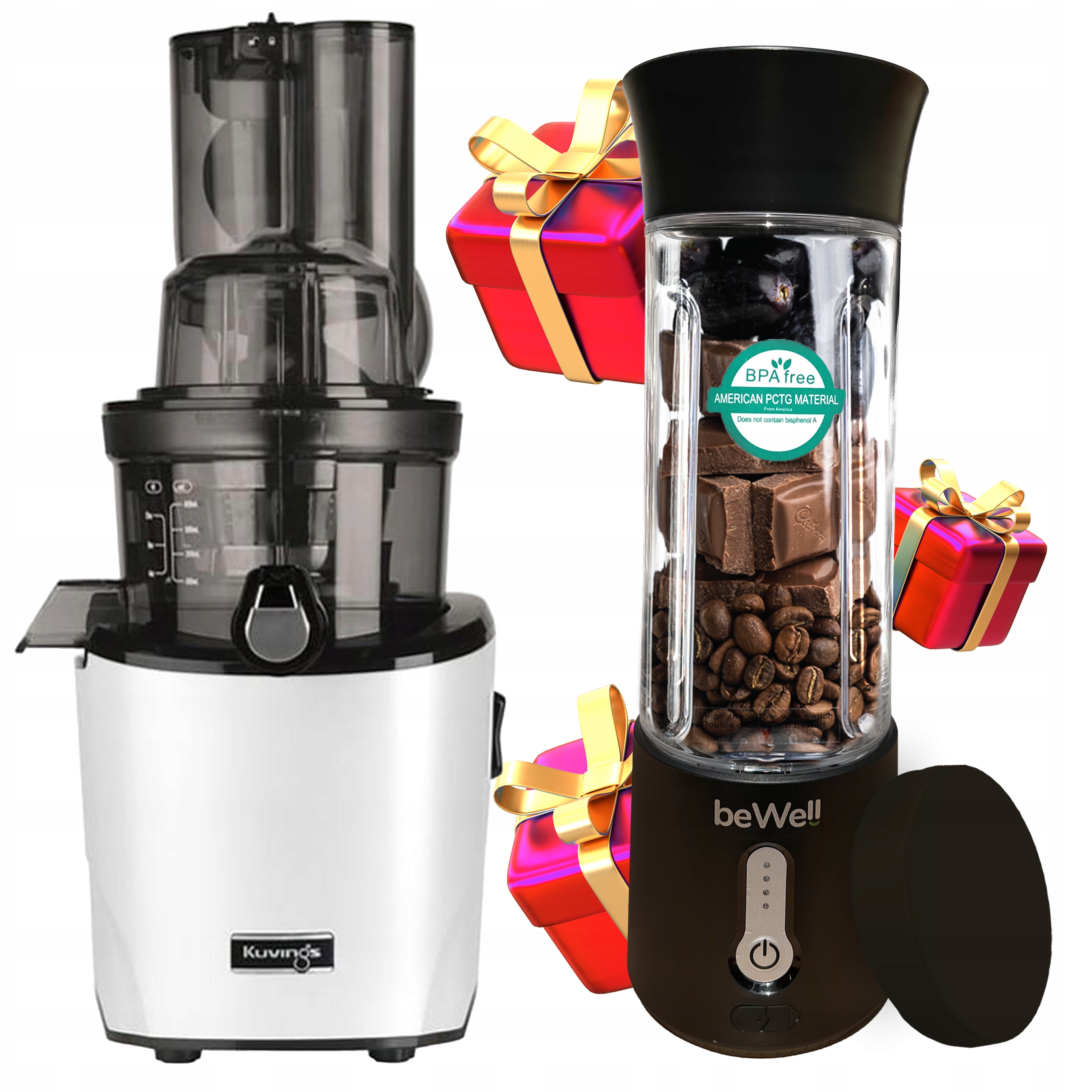 Volnootáčkový Odšťavňovač Ovoce A Zeleniny Kuvings REVO830+BLENDER