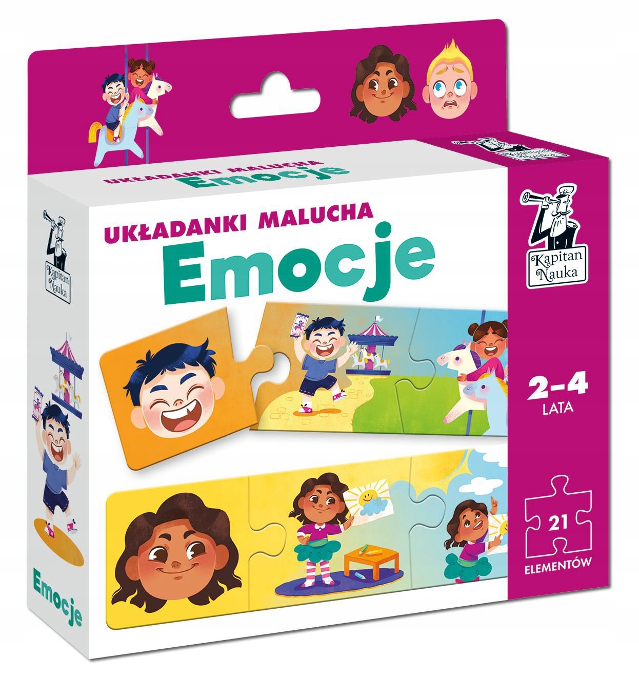 

Kapitan Nauka. Emocje. Układanki malucha